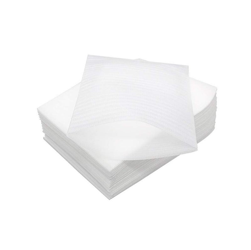 Ericotry 100 Pcs 4 X 6in Foam Wrap Sheets Cushioning Foam Pouches Moving Wrap Foam Packing Sheets to Protect Small Items and Glassware Moving and Packing Supplies (White) - Image 1